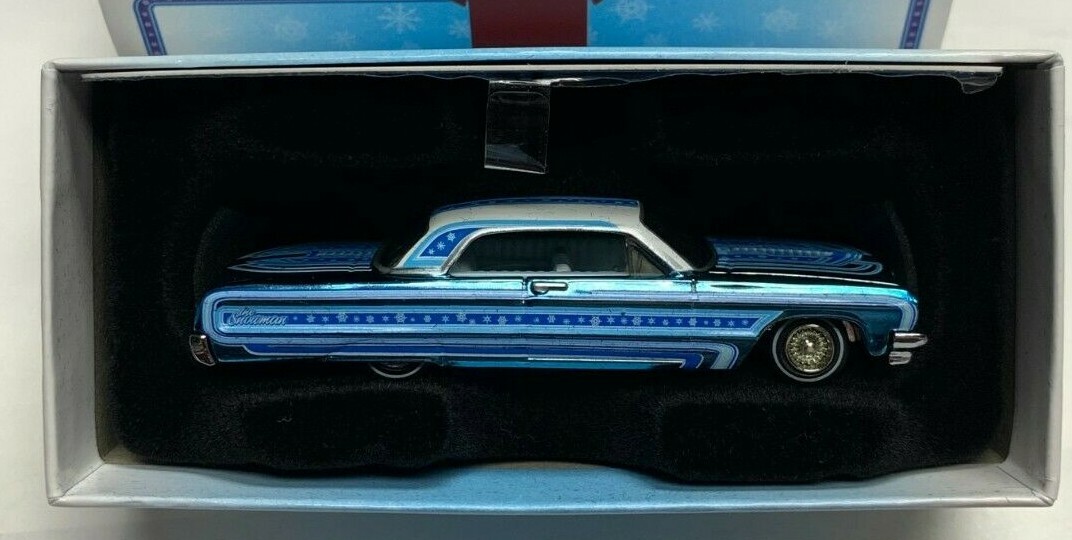 Hot Wheels 2021 Red Line Club RLC Holiday Blue 64 Impala