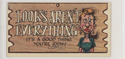 1959 Topps Wacky Plaks Looks Aren't Everything #41 0s4