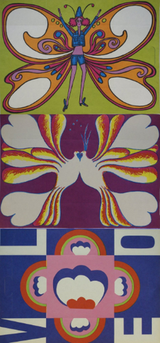 Lot of 28 Vintage 1960's Fold-A-Note Stationary Sheets, 7 Designs, NEW OLD STOCK