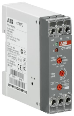 1SVR550029R8100 ABB CT-MFE 24-240VAC/DC Multifunction Timer Relay NEW INVENTORY