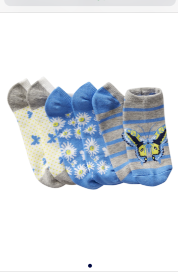 Size M 13-2 Girls New Nwt Pack 3 Lot Butterfly Daisy
