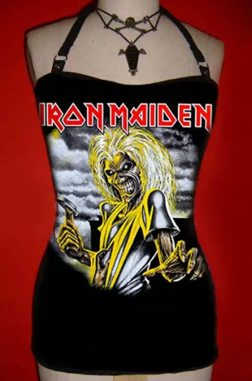 Maiden Band Diy Halter Top Rock Metal Music Killers Concert Shirt L Xl Xxl