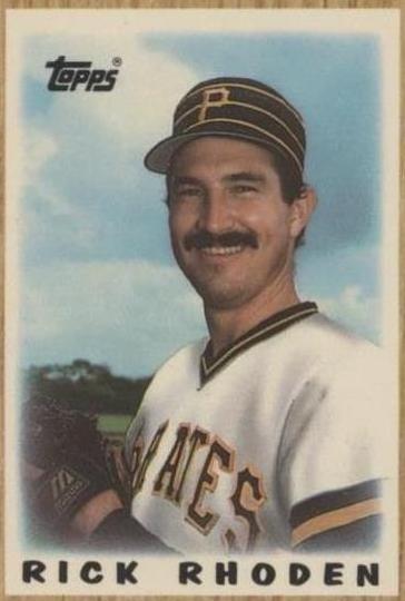 1987 Topps League Leaders Minis - Rick Rhoden #31