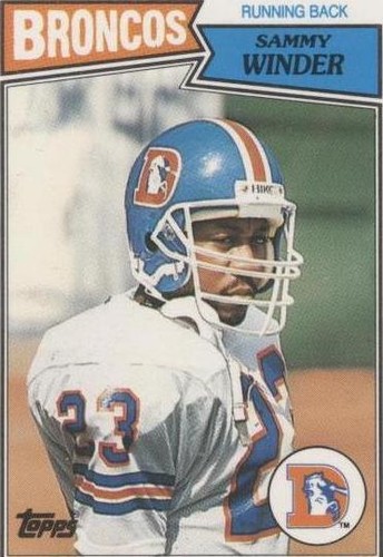 1987 Topps United Kingdom American Football Sammy Winder #7