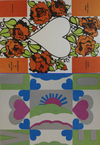 Lot of 28 Vintage 1960's Fold-A-Note Stationary Sheets, 7 Designs, NEW OLD STOCK