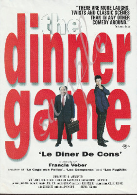 Francis Veber's The Dinner Game (Le Diner De Cons) - rare cinema flyer