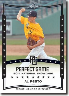 10-Count Lot AL PESTO 2014 Leaf Perfect Game All-American Rookies 