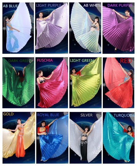 Isis Wings Egyptian Belly Dance, open bcak( Isis wings only) shipping from USA .