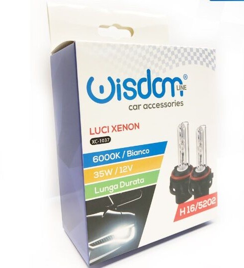 2 Lampadine Lampade Auto Xenon Xeno H16 5202 6000K 35W 12V Bianco XC-1037 wis
