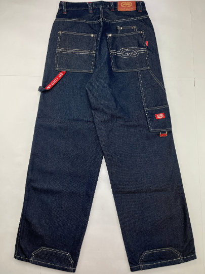 Ecko Unltd jeans, shiny, silver metallic vintage baggy pants Ecko Unltd jeans, shiny, silver metallic vintage baggy pants