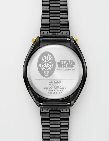 Pre-owned Citizen Star Wars Darth Maul Watch Chronograph Unisex Date Indicator An3668-55w
