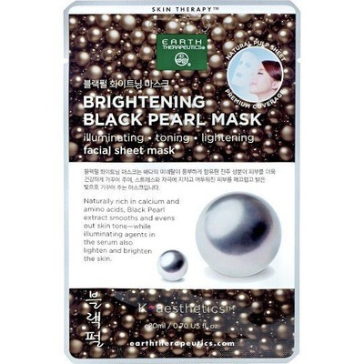 Маска-лист для лица Earth Therapeutics Black Pearl 1 Маска