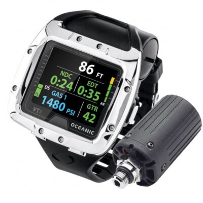 Oceanic VTX Wrist Scuba Diving Computer COMPLETE with USB and Transmitter Dive