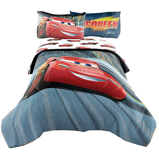 Disney Cars 3 Twin Full Comforter With Full Sheet Set Kids Bedding
