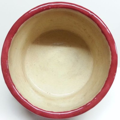 Antique Pottery Earthenware Floral Ferner, Cache Pot Bowl Sheep Handle Planter