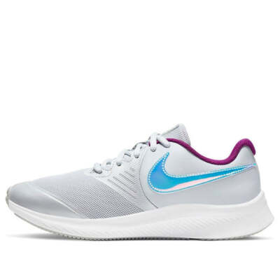 (GS) Nike Star Runner 2 Power Shoes 'Grey/Purple/Laser'