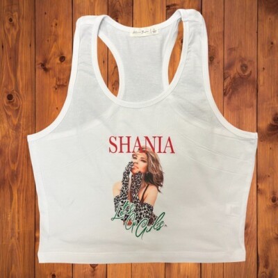 SHANIA TWAIN LETS GO GIRLS COUNTRY WESTERN TANK TOP NEW WOMEN'S
