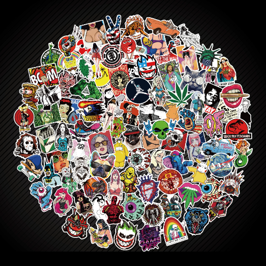 200 Skateboard Stickers bomb Vinyl Laptop Luggage Decals Dope Home