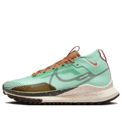 Women Nike Pegasus React Trail 4 GORE-TEX Running Shoes Sz 9.5 Green DJ7929 301