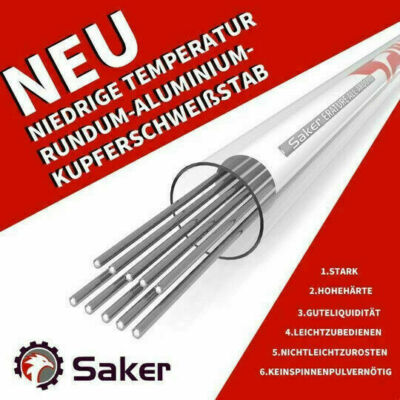 Saker® Praktische einfache Schweißstäbe Schweißdraht für Aluminium Alu Genialbau