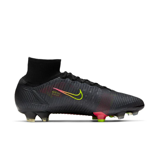 Pre-owned Nike Mercurial Superfly 8 Elite Fg Black Cyber Green Cleats Cv0958-090 Men's 9 In Off Noir