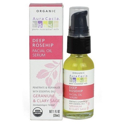 Сыворотка для лица с маслом шиповника Aura Cacia Deep 1 унция