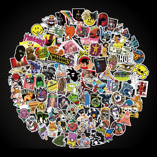 200 Skateboard Stickers bomb Vinyl Laptop Luggage Decals Dope Home