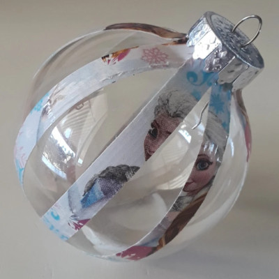 Frozen Anna Elsa Christmas Ball Plastic Ornament handmade princess