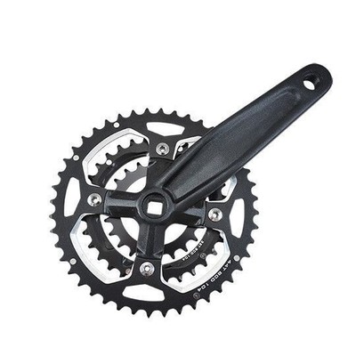Pedalier vtt triple 44-32-22d l170 alu lasco type deore (axe carre 110)