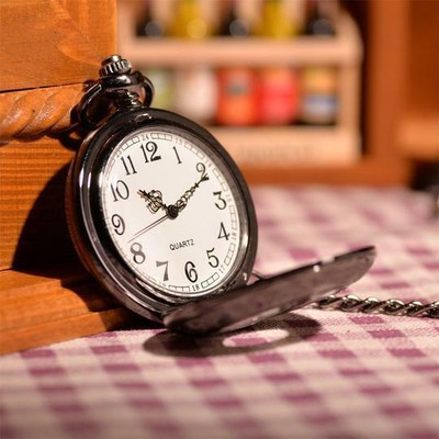 Classic Black Pocket Watch