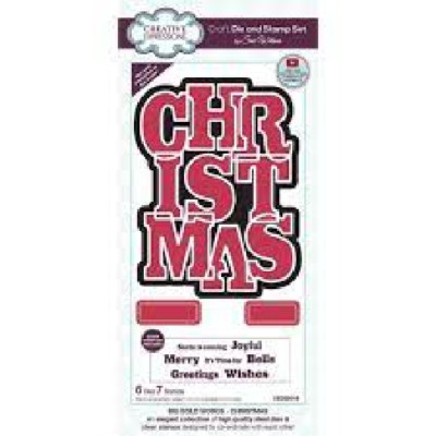 Creative Expressions Metal Die BIG BOLD WORDS - CHRISTMAS