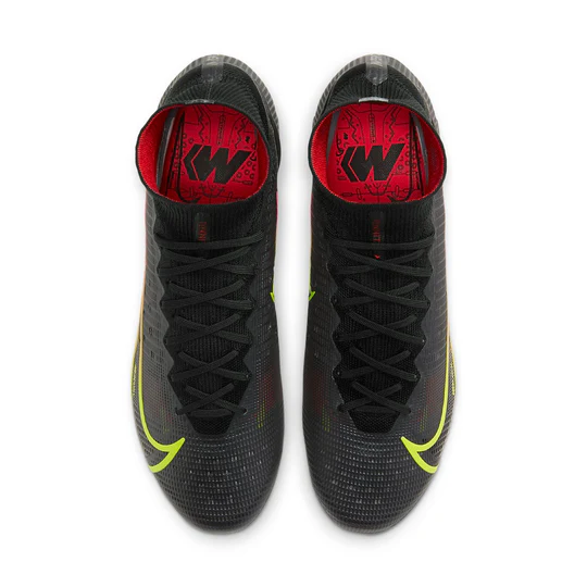 Pre-owned Nike Mercurial Superfly 8 Elite Fg Black Cyber Green Cleats Cv0958-090 Men's 9 In Off Noir