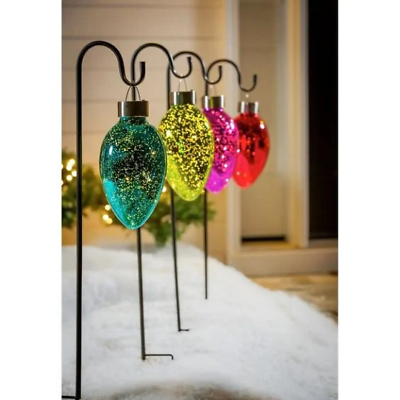 Solar mercury glass lights deals