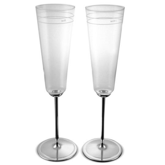 NIB Kate Spade Darling Point Wedding Toast Champagne Flute Set $65 NEW Lenox