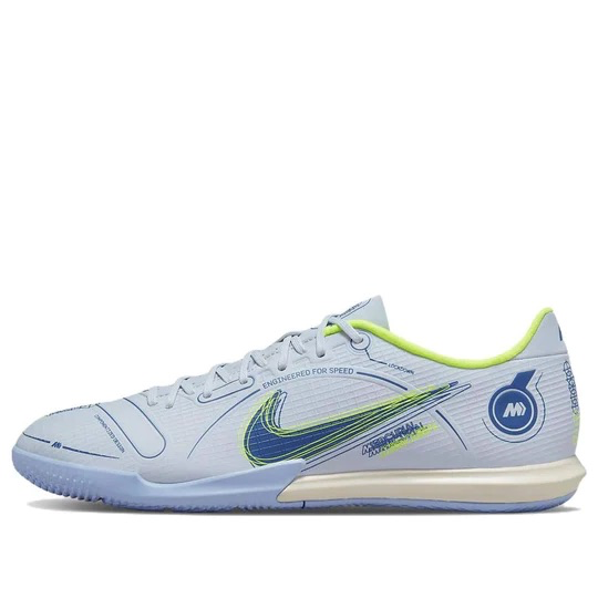 

Мужские кроссовки Nike Zoom Vapor 14 Academy IC Football Grey Blackened Blue DJ2876-054 11, Серый, Nike Zoom Vapor