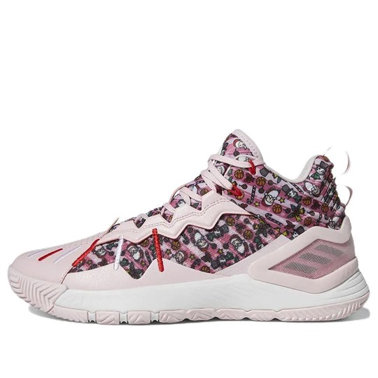 

Adidas D Rose Son of Chi Christmas Прозрачный Розовый Белый Черный Красный GW3839 Мужские 8, adidas D Rose