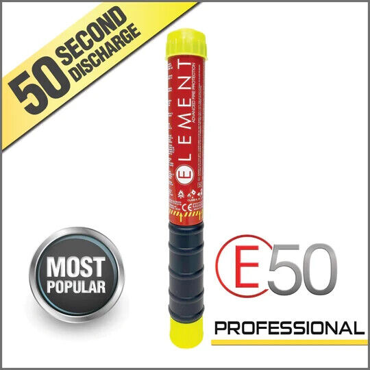 ELEMENT E50 FIRE EXTINGUISHER 40050 - 50 SECOND DISCHARGE- NO MAINTENANCE