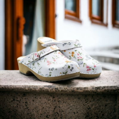 White swedish best sale clogs