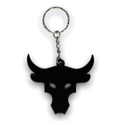 Bull skull shop keychain