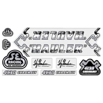 SE Racing - Hauler Decal set - silver/black