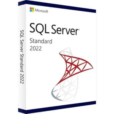MS SQL Server 2022 Standard 16 cores | Full License DVD & COA New