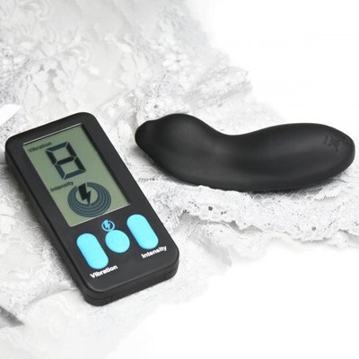 Zeus E-Stim Pro Silicone Vibrating Massager w Remote Control Massage Full Body !