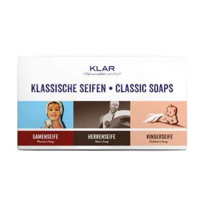 Klar Klassiker Seifenset Damen-, Herren- & Kinder-Seife 7010-26