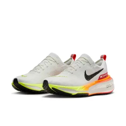 Nike ZoomX Invincible Run Flyknit 3 White Crimson Yellow HF4915-100 Mens Size