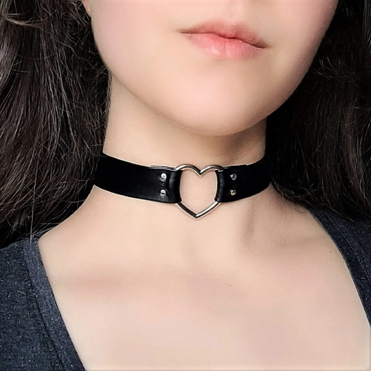 ネックレス・ペンダント [LOVE ME MONSTER] Mini Ring Drop Leather Choker ☆人氣☆LOVE ME MONSTER☆Mini Ring Drop Leather Choker (LOVE