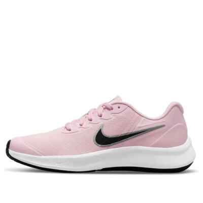 Nike Star Runner 3 Sneakers Shoes Kids 5Y Pink Foam Fabric Lace Up DA2776-601