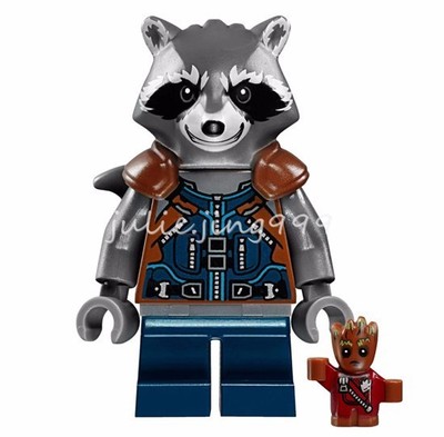 Rocket Raccoon Mini Figures Heroes Guardians of the Galaxy Building Toys 678I6Y