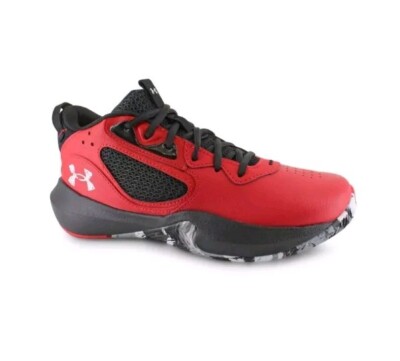 Under Armour Lockdown 6 Mens Size 10 Red/Black Basketball Shoes
