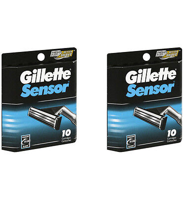 Gillette Sensor Razor Blades Refills, 20 Cartridges 