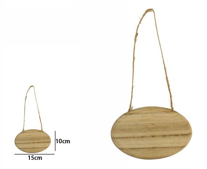 Decorazione In Legno Naturale Decoupage Da Appendere Ovale dfh